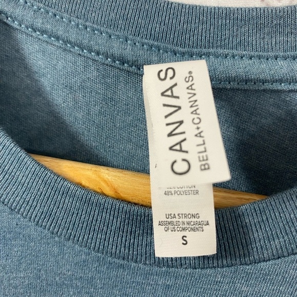 Canvas Soft Christian Graphic Palm Of Hand Tee Womens Size Small - Picture 5 of 5